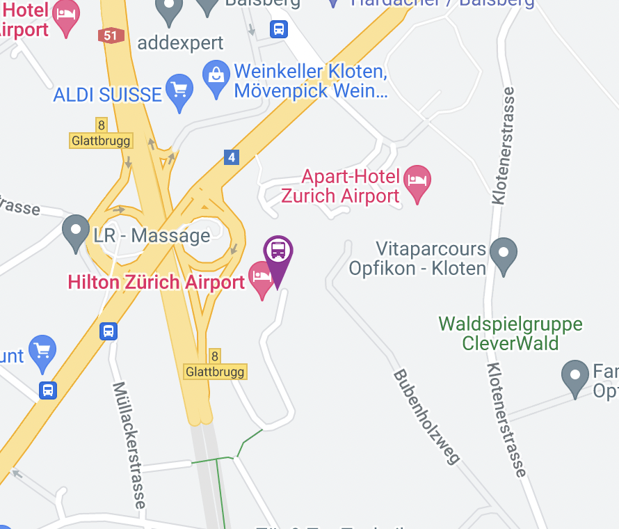 Glattbrugg Hilton G.busStation G.mapScreenshot